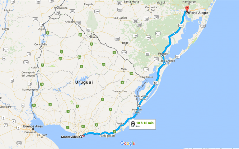 Viajar de Carro para o Uruguai